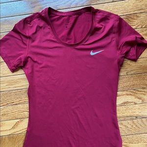 Nike red fitted Dri-Fit tee shirt